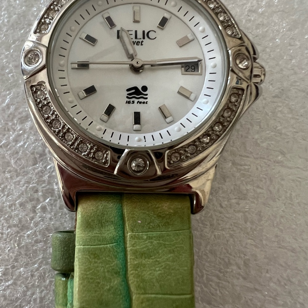 Relic By Wet Fossil Crystal Accent With Green Gen… - image 8